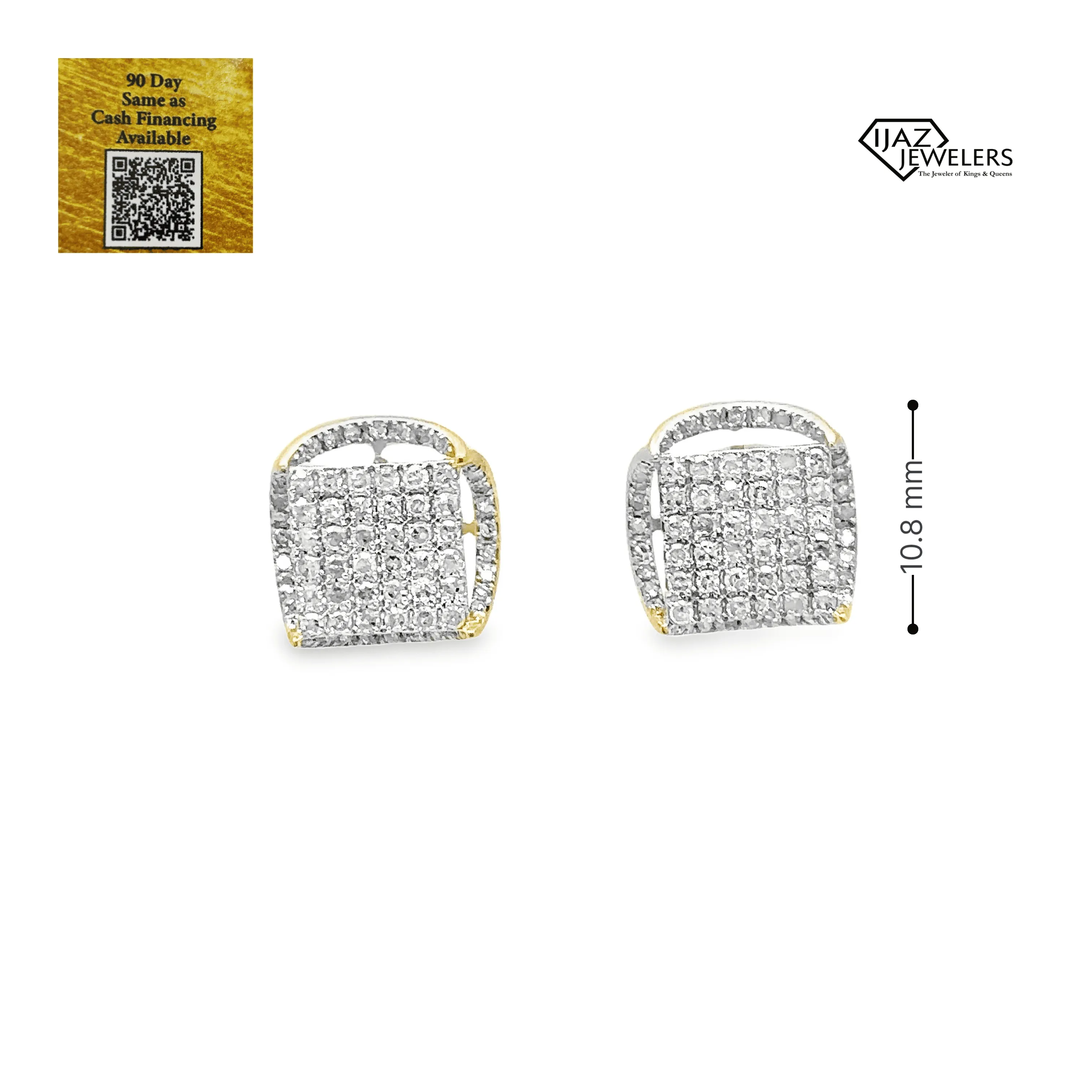 10K Gold 0.59 CTW Diamond Earrings