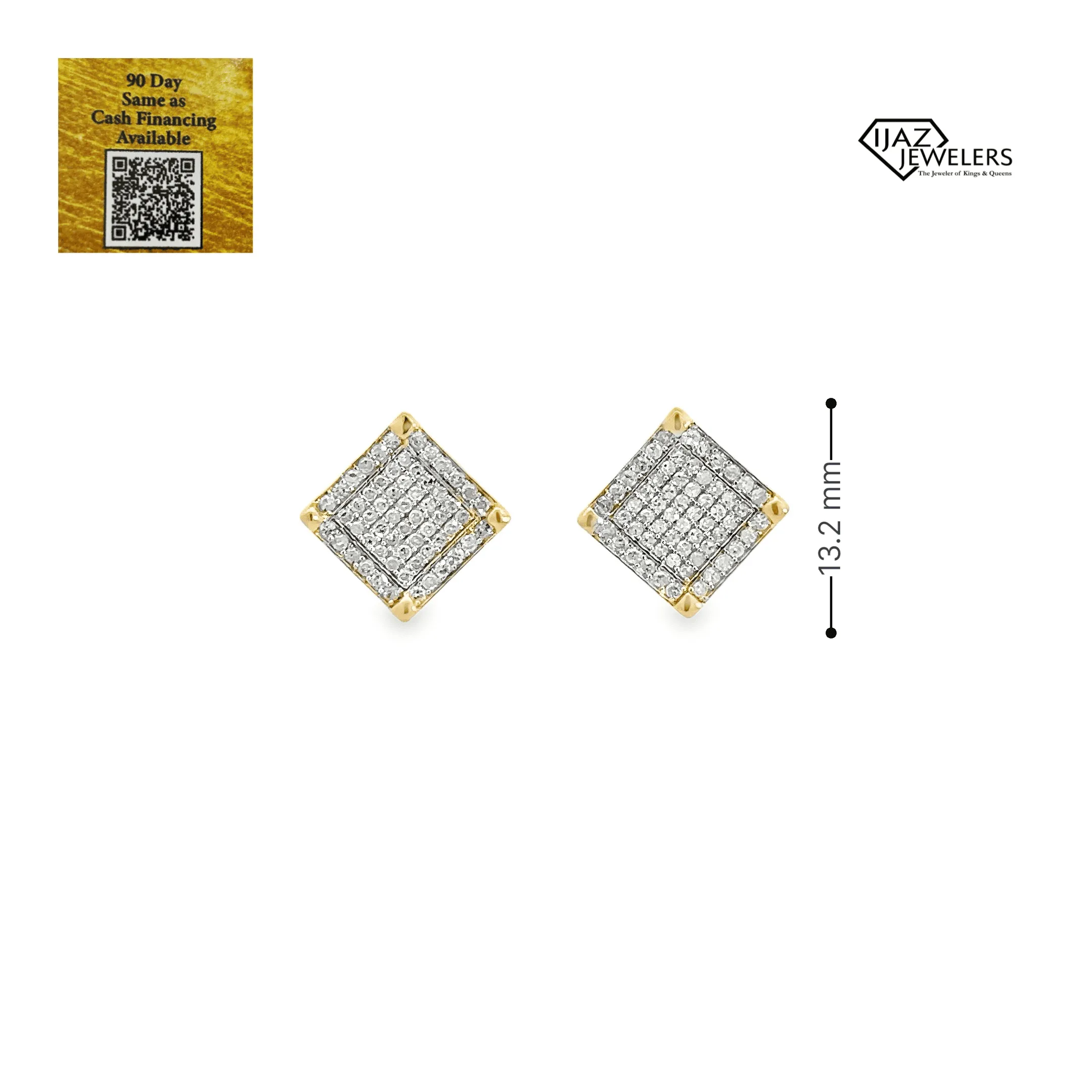 10K Gold 0.62 CTW Diamond Earrings