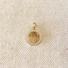 18k Gold Filled Mini Scorpio Zodiac Pendant