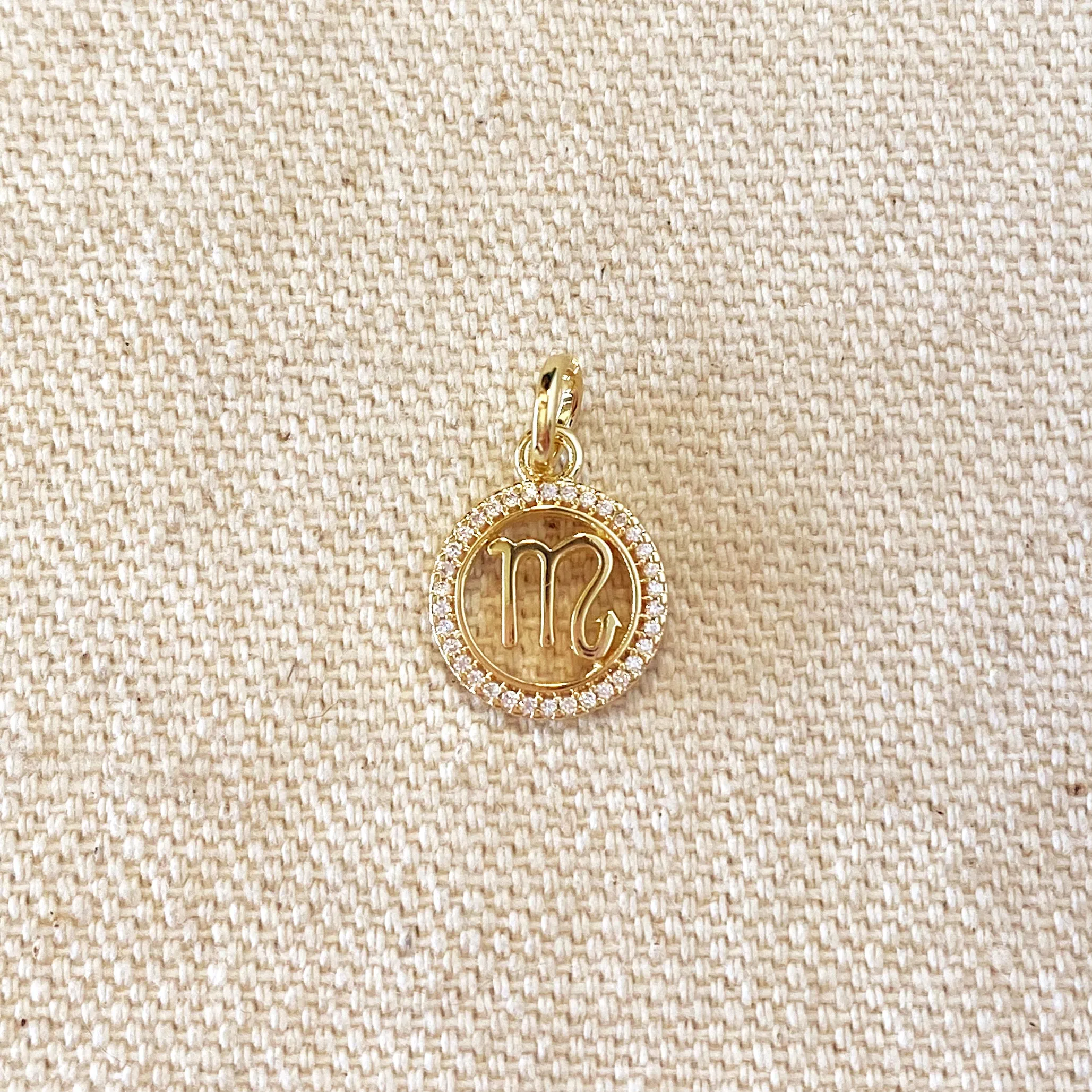 18k Gold Filled Mini Scorpio Zodiac Pendant