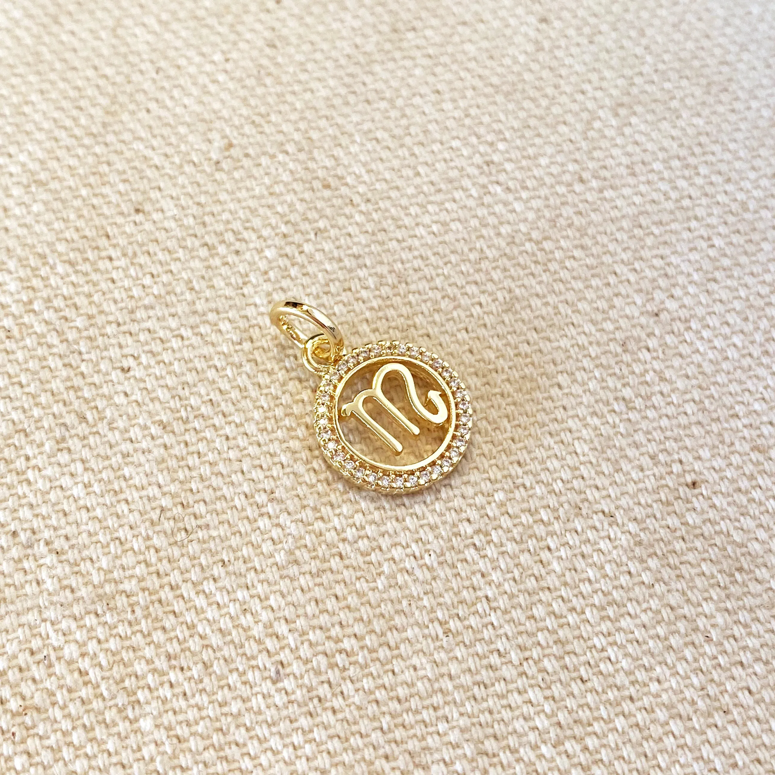 18k Gold Filled Mini Scorpio Zodiac Pendant