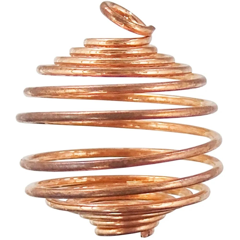 1" Copper Plated Cage Pendant for Tumbled Stones