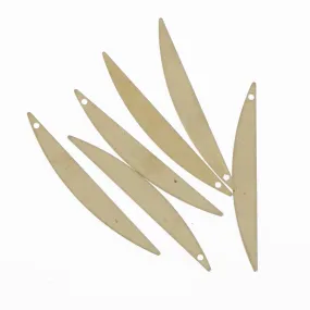 20PCS Brass Long leaf Charm Earring Finding 50.5x6mm Raw Brass Geometric Charm for jewelry making 10379350