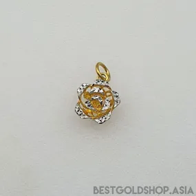 22k / 916 Gold Rose Pendant