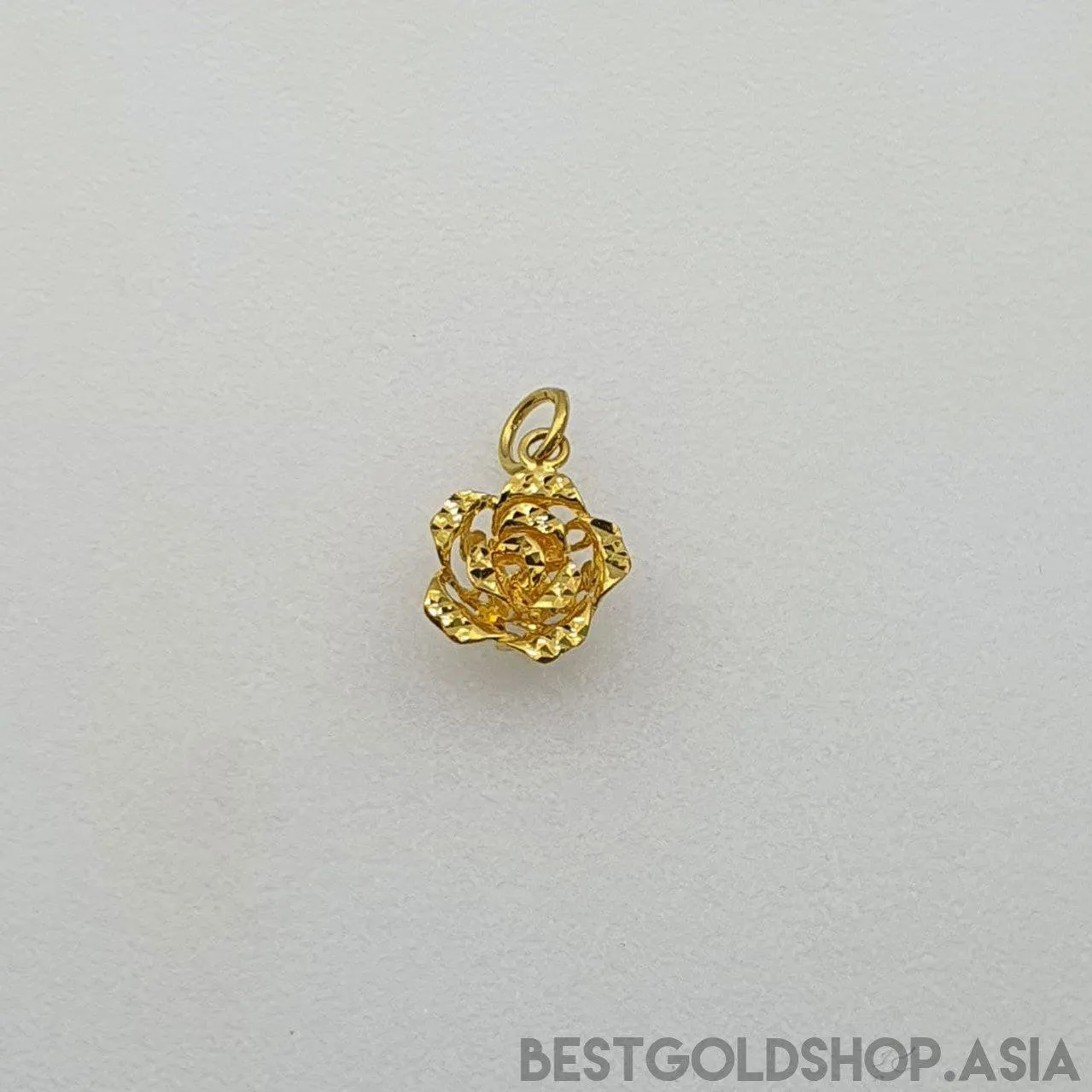 22k / 916 Gold Rose Pendant