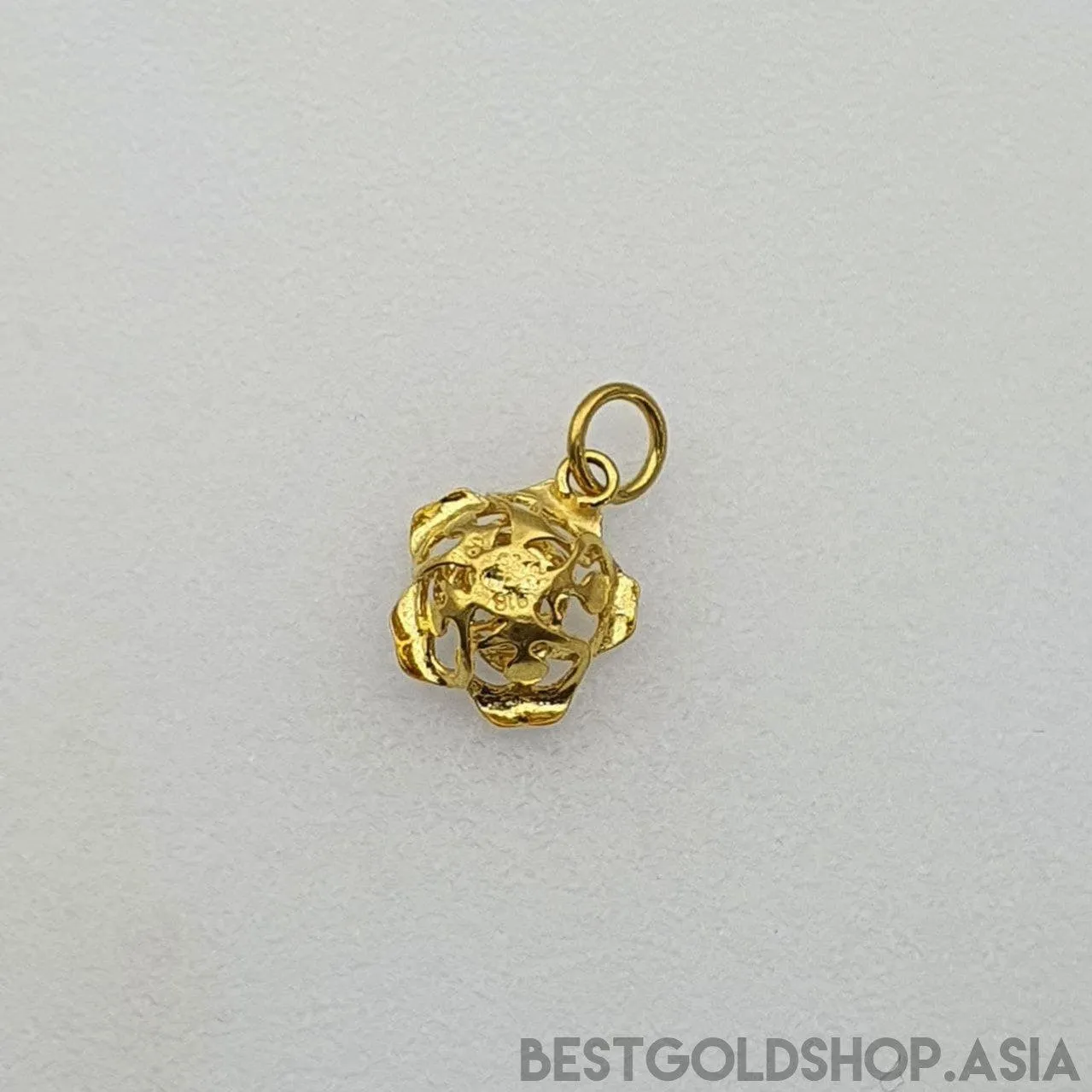 22k / 916 Gold Rose Pendant