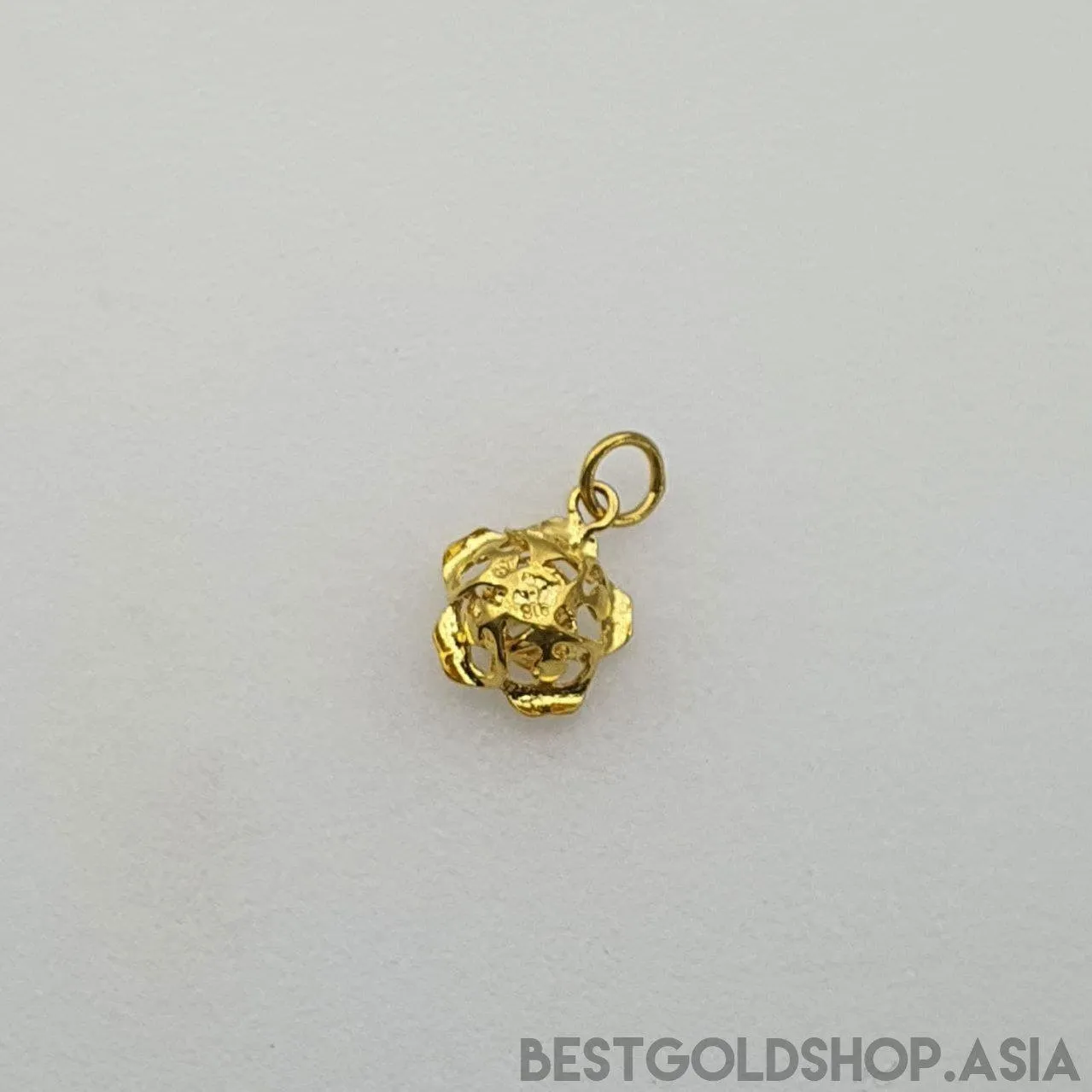 22k / 916 Gold Rose Pendant