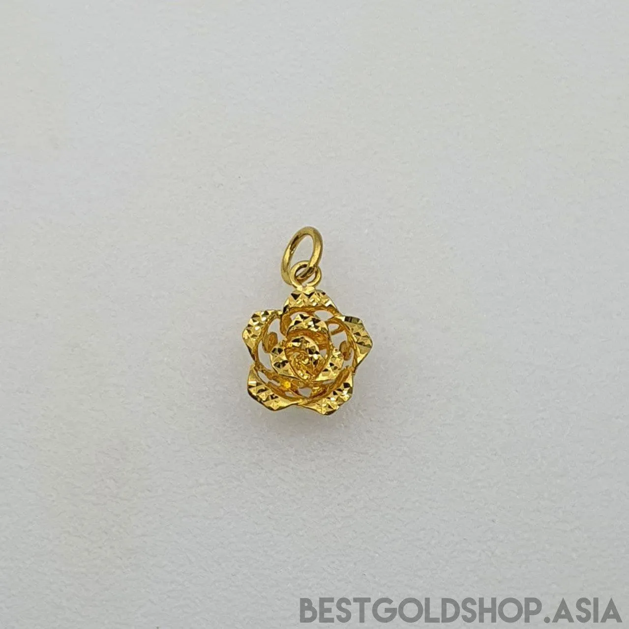 22k / 916 Gold Rose Pendant