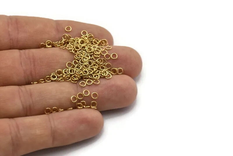 3mm Jump Rings - 250 Raw Brass Jump Ring (3x0.60mm) ( A0395 )