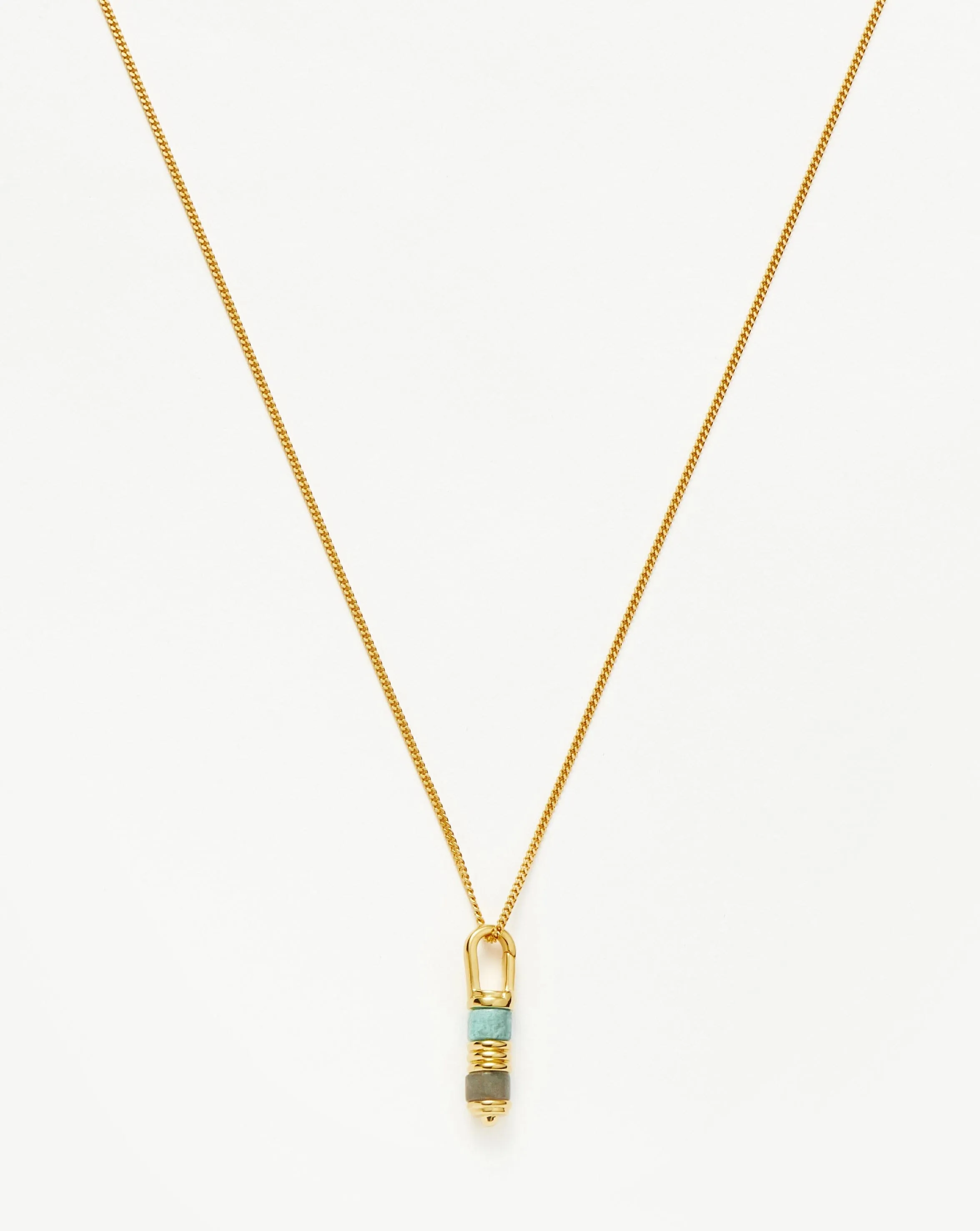 Abacus Beaded Spinning Pendant Necklace | 18ct Recycled Gold Vermeil on Recycled Sterling Silver