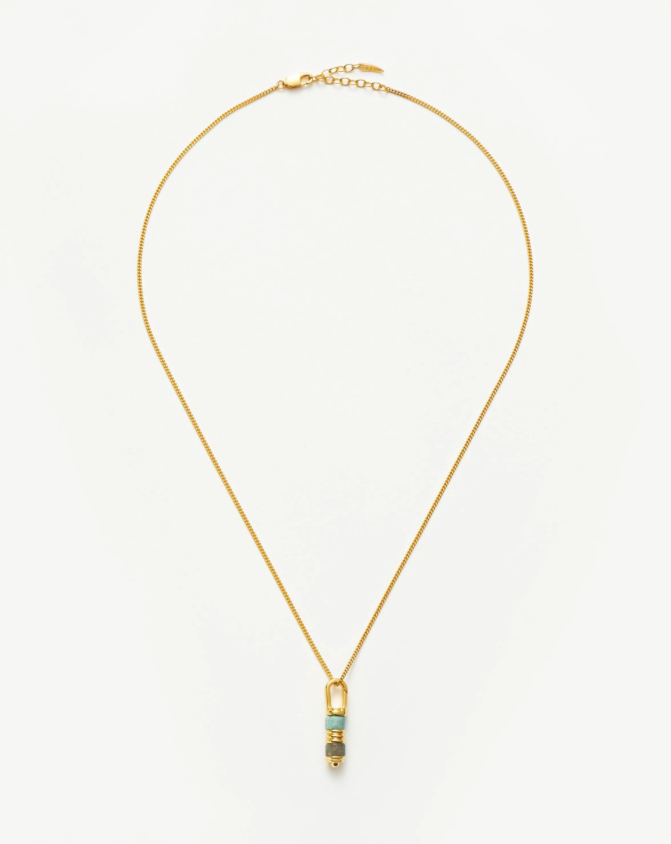 Abacus Beaded Spinning Pendant Necklace | 18ct Recycled Gold Vermeil on Recycled Sterling Silver