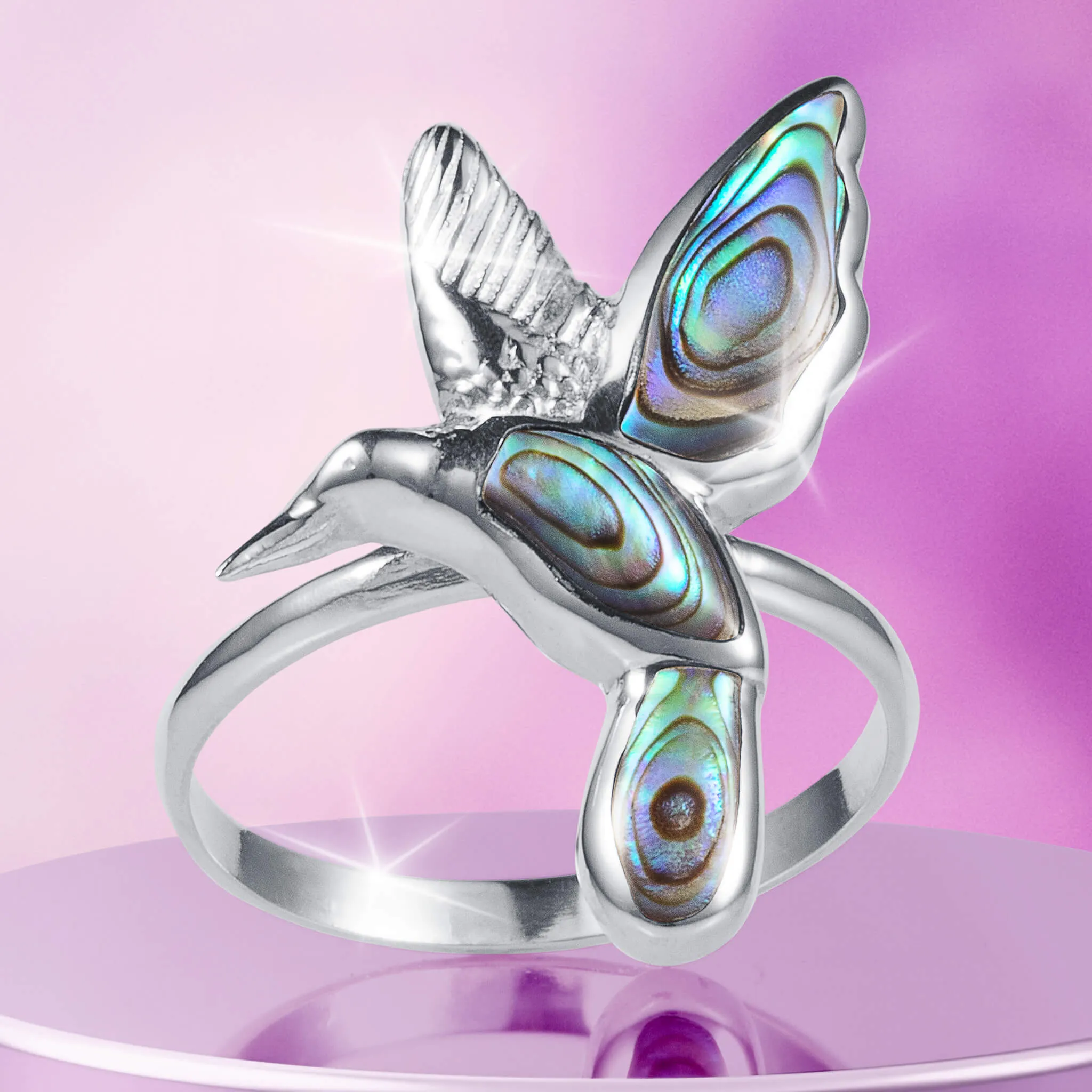 Abalone Hummingbird 3 Piece Set