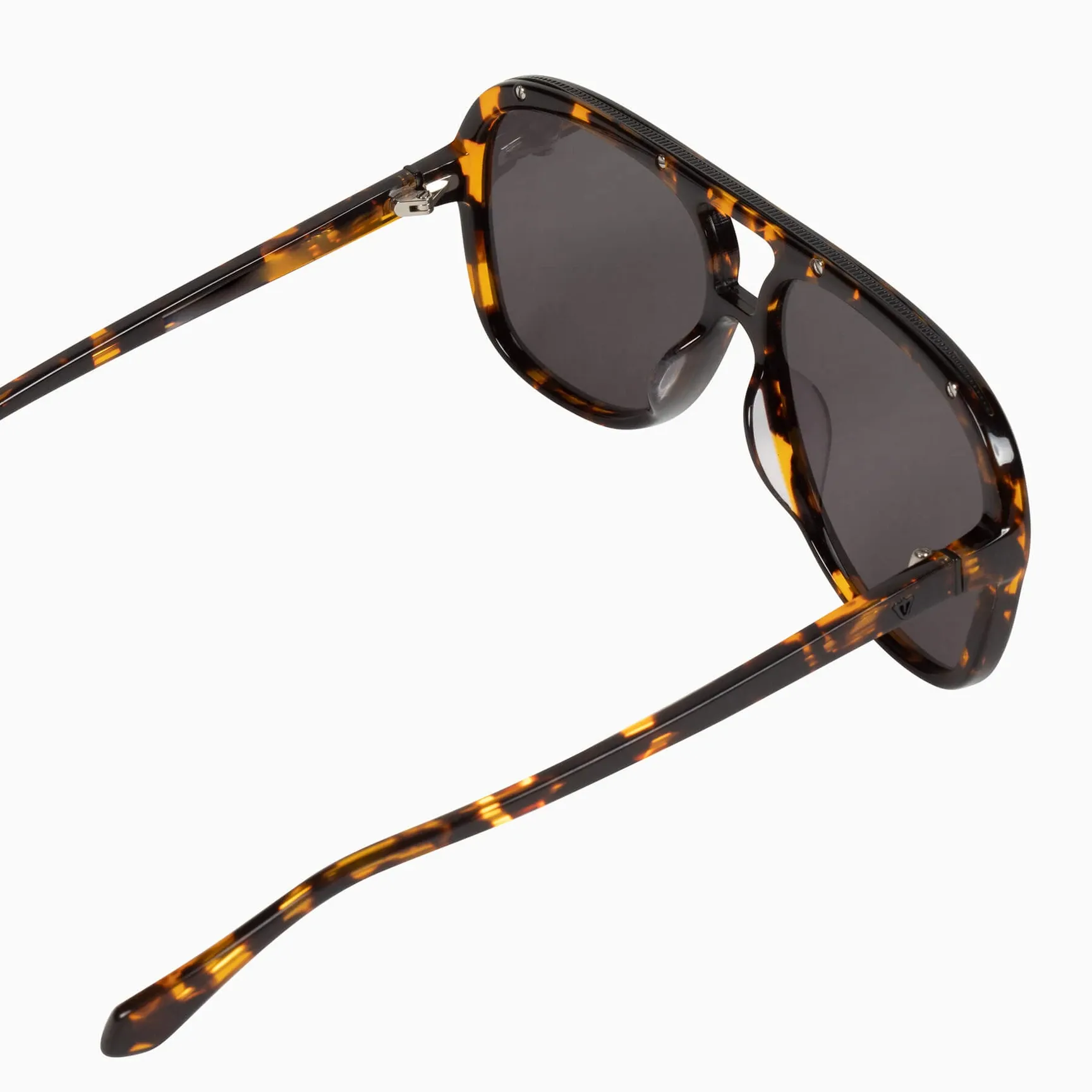 Bang | Sunglasses - Dark Tortoise w. Matte Black Metal Trim / Black Lens