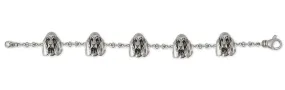 Basset Hound Bracelet Jewelry Sterling Silver Handmade Dog Bracelet BAS3-BR