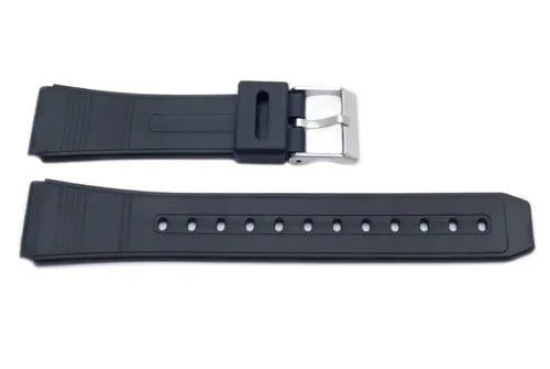 Black Casio Style 20mm Watch Band P3024