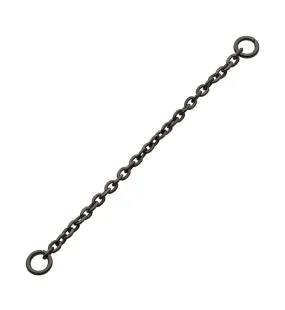 Black PVD Rolo Titanium Nose & Cartilage Piercing Chain