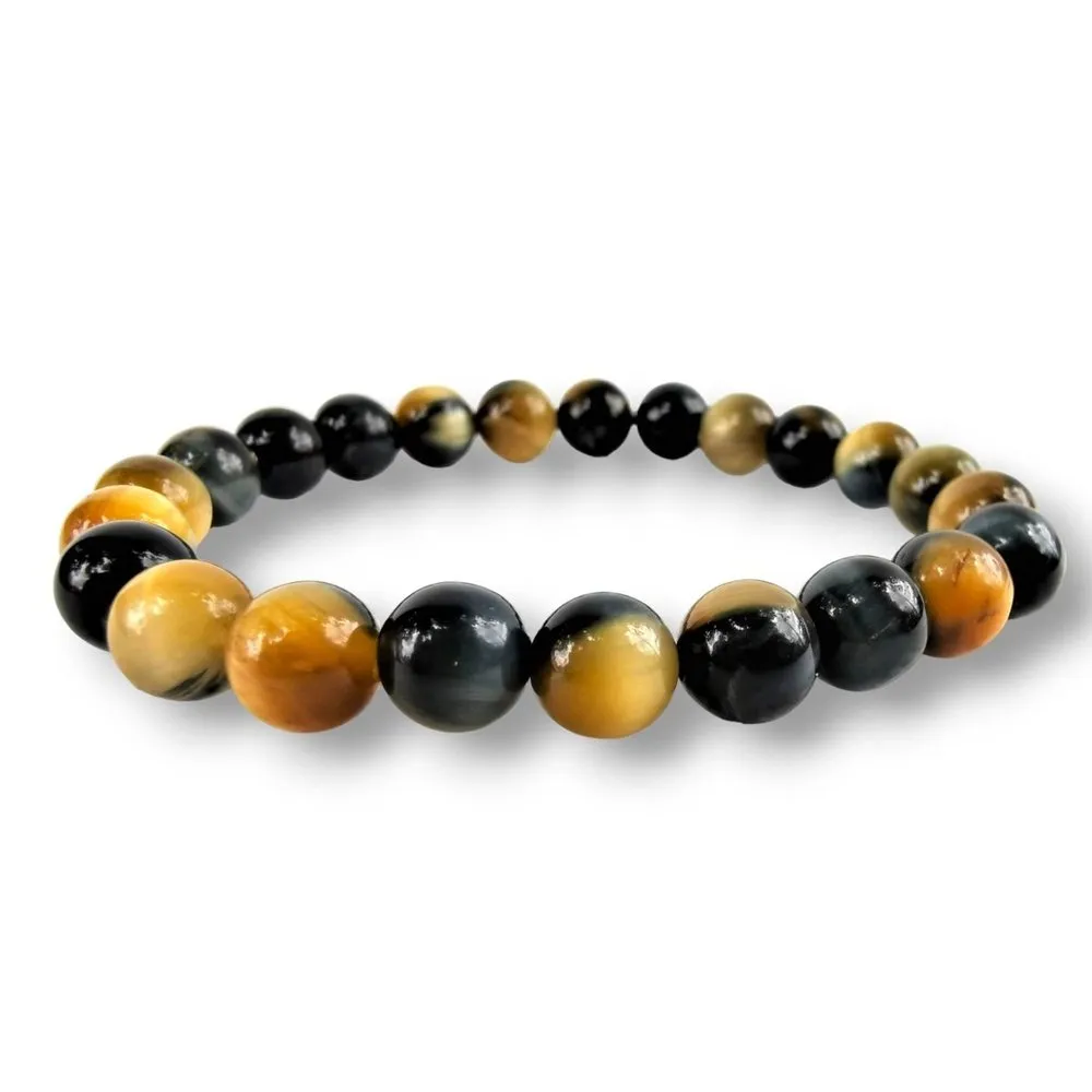 Blue Gold Tiger Eye Bracelet