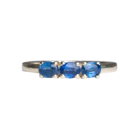 Blue Kyanite Faceted Ring