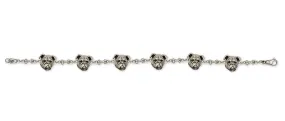 Bulldog Bracelet Jewelry Sterling Silver Handmade Dog Bracelet BD6-BR