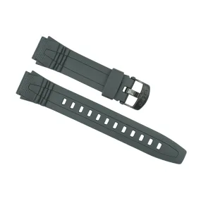 Casio 18mm Black Rubber Strap HDD-600