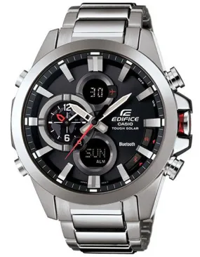 Casio Edifice Tough Solar - Mobile Link Function - Black Dial - Stainless Steel