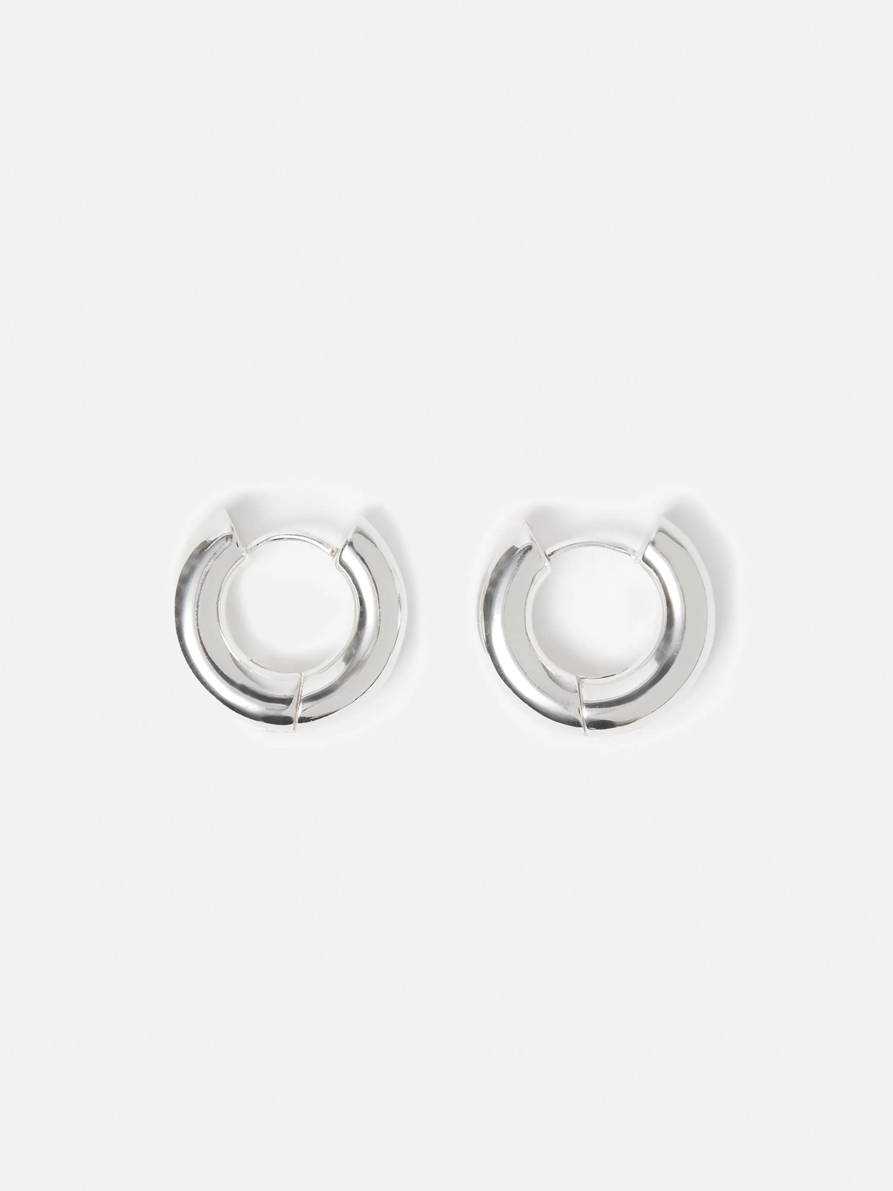 Chubby Hoop Earrings | Silver