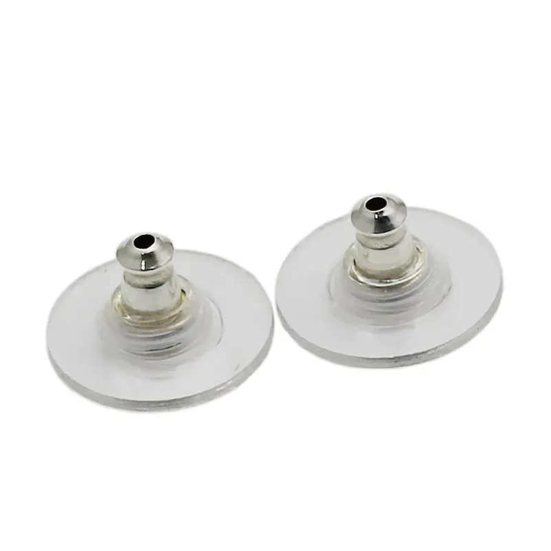 Comfort Clutch Earnuts Circled with Large Plastic Earring Backs