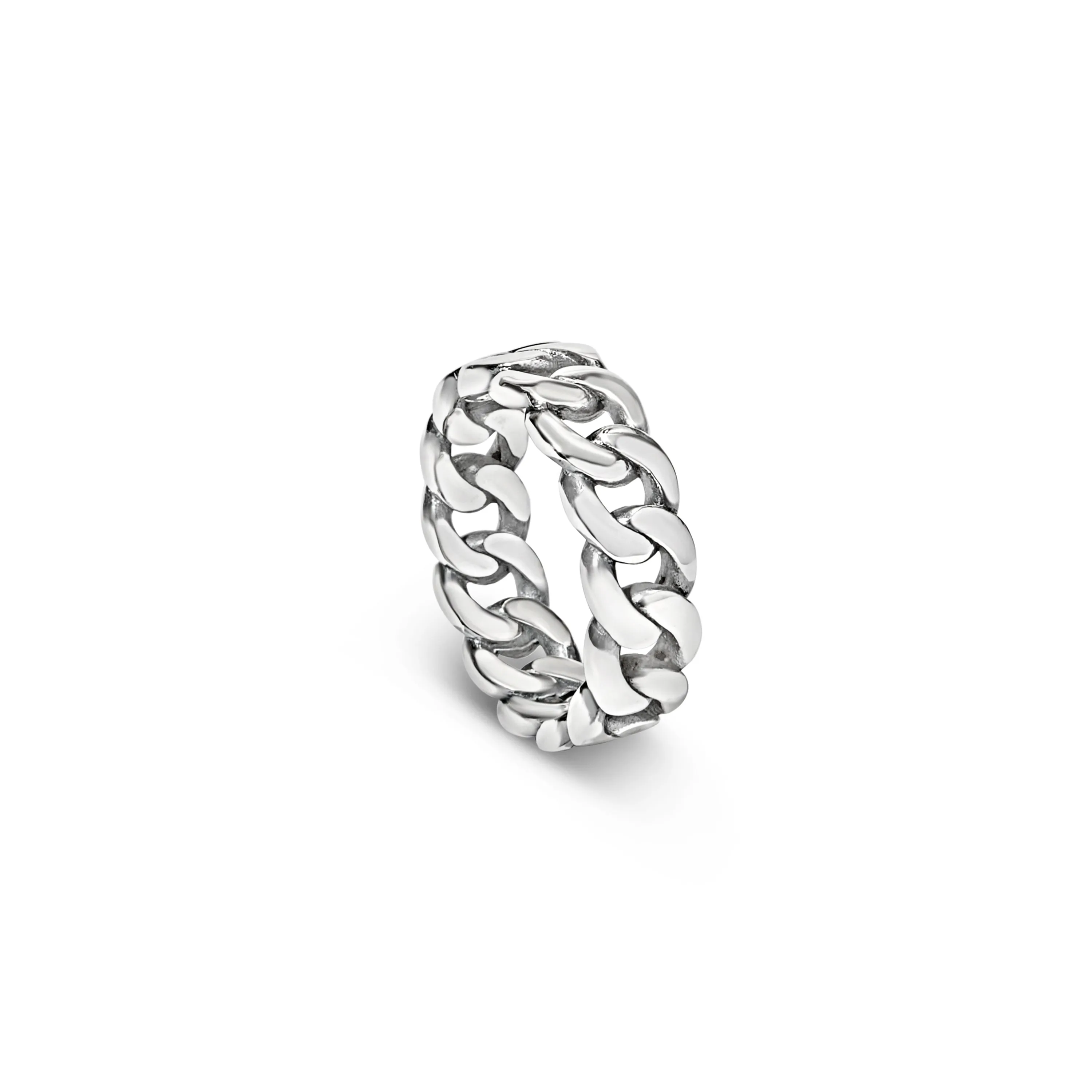 Cuban Chain Ring - Sterling Silver