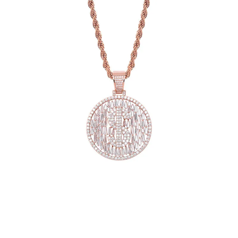 Dollar Symbol Iced Out Pendant