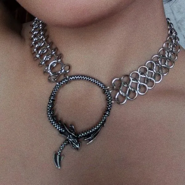 Dragon Chainmail Choker