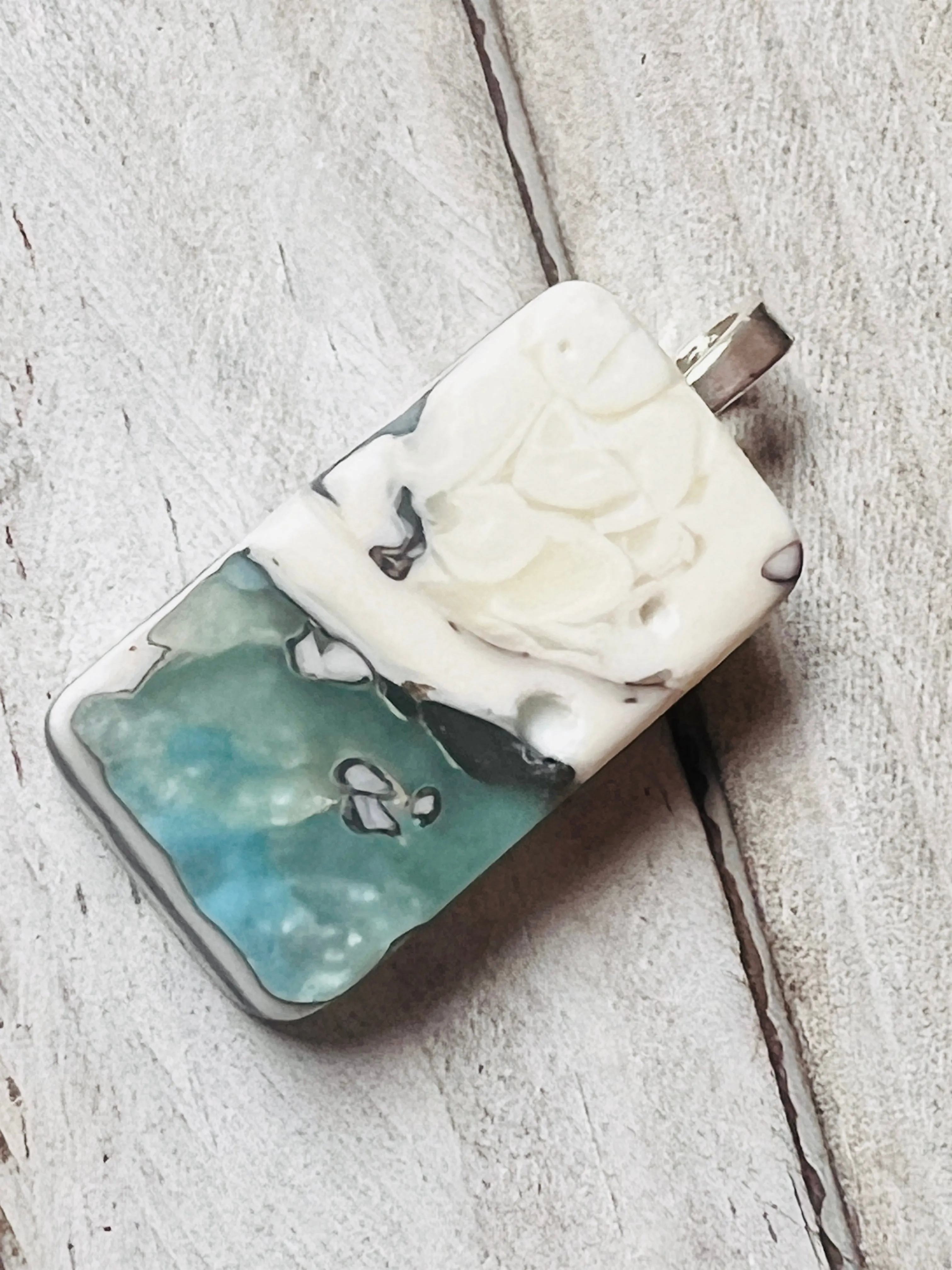 Fused Glass Pendant~Destined for Destin