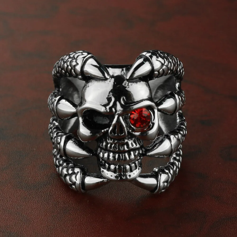 Ghost Hand Skull Ring