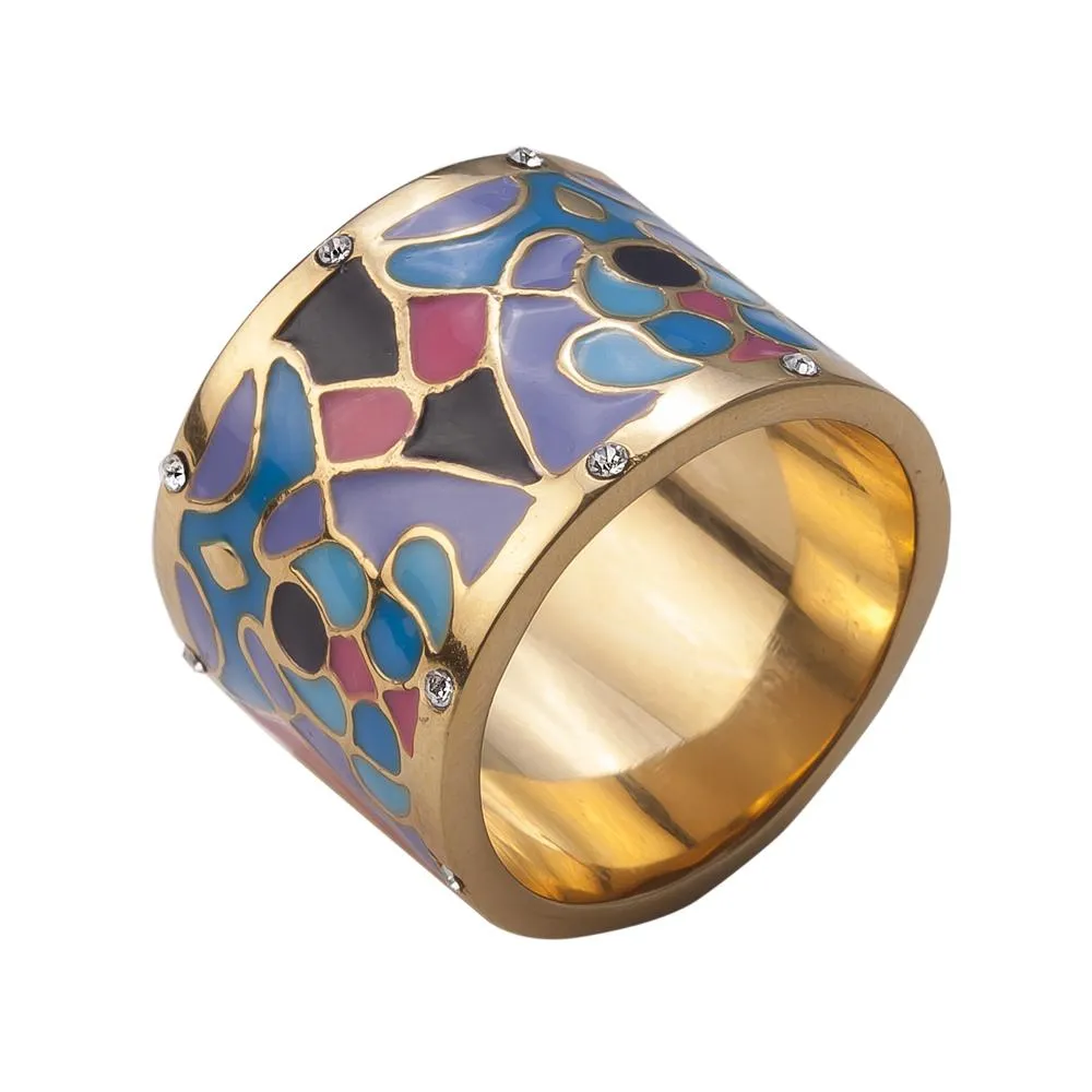 Golden Peacock Ring