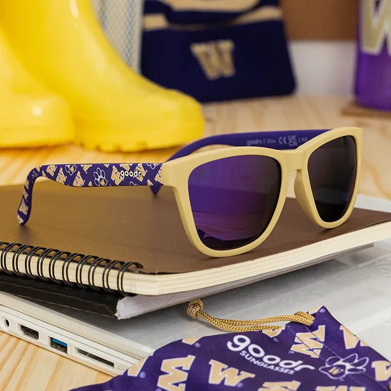 goodr OG Polarized Sunglasses Collegiate Collection - University of Washington - Husky Howlers