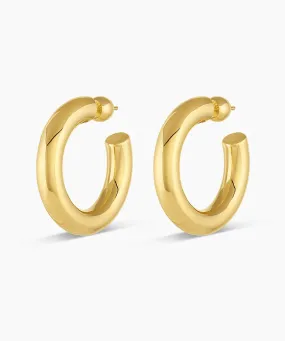 Gorjana Lou Statement Hoops - Gold