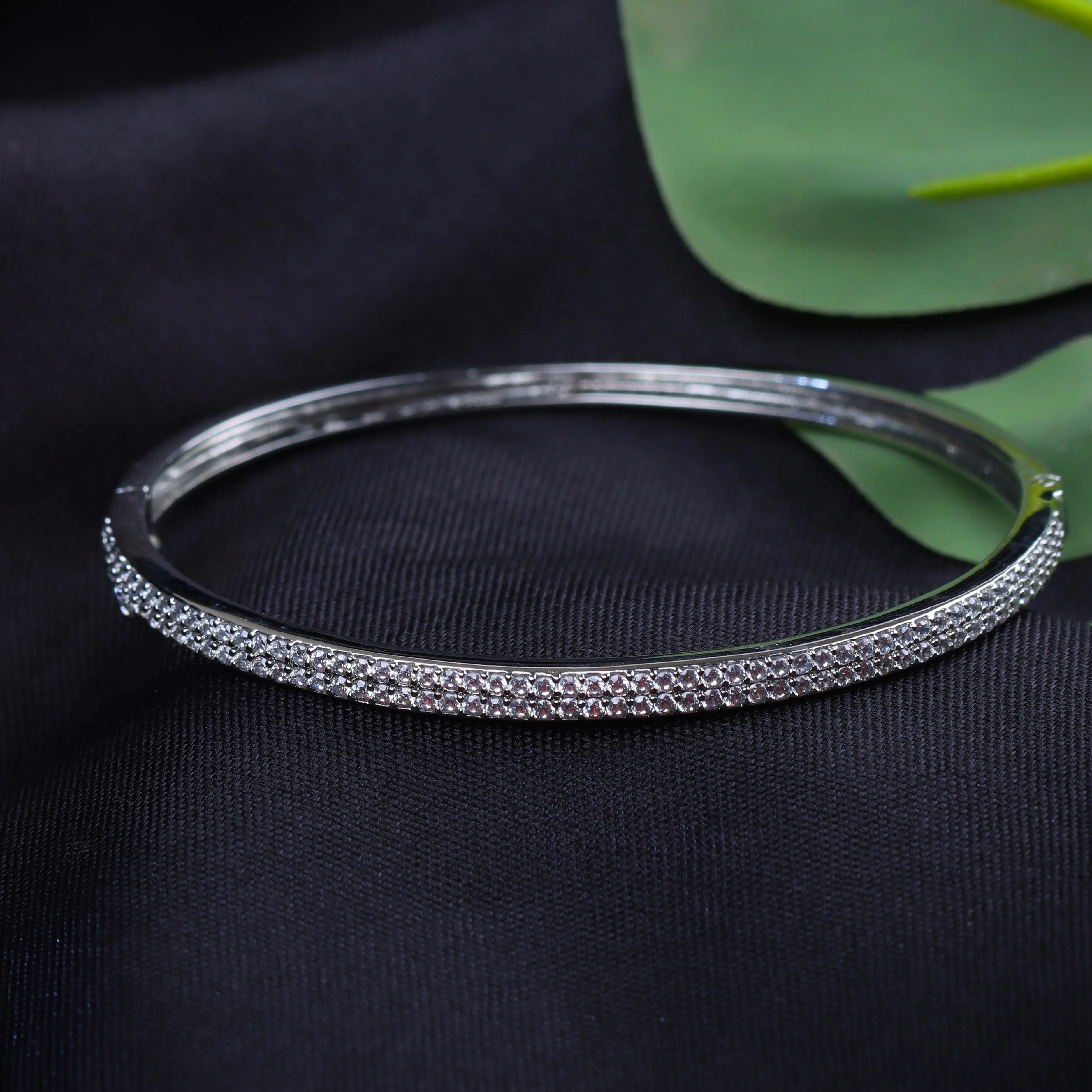 G.Silver Zircon Bracelet.