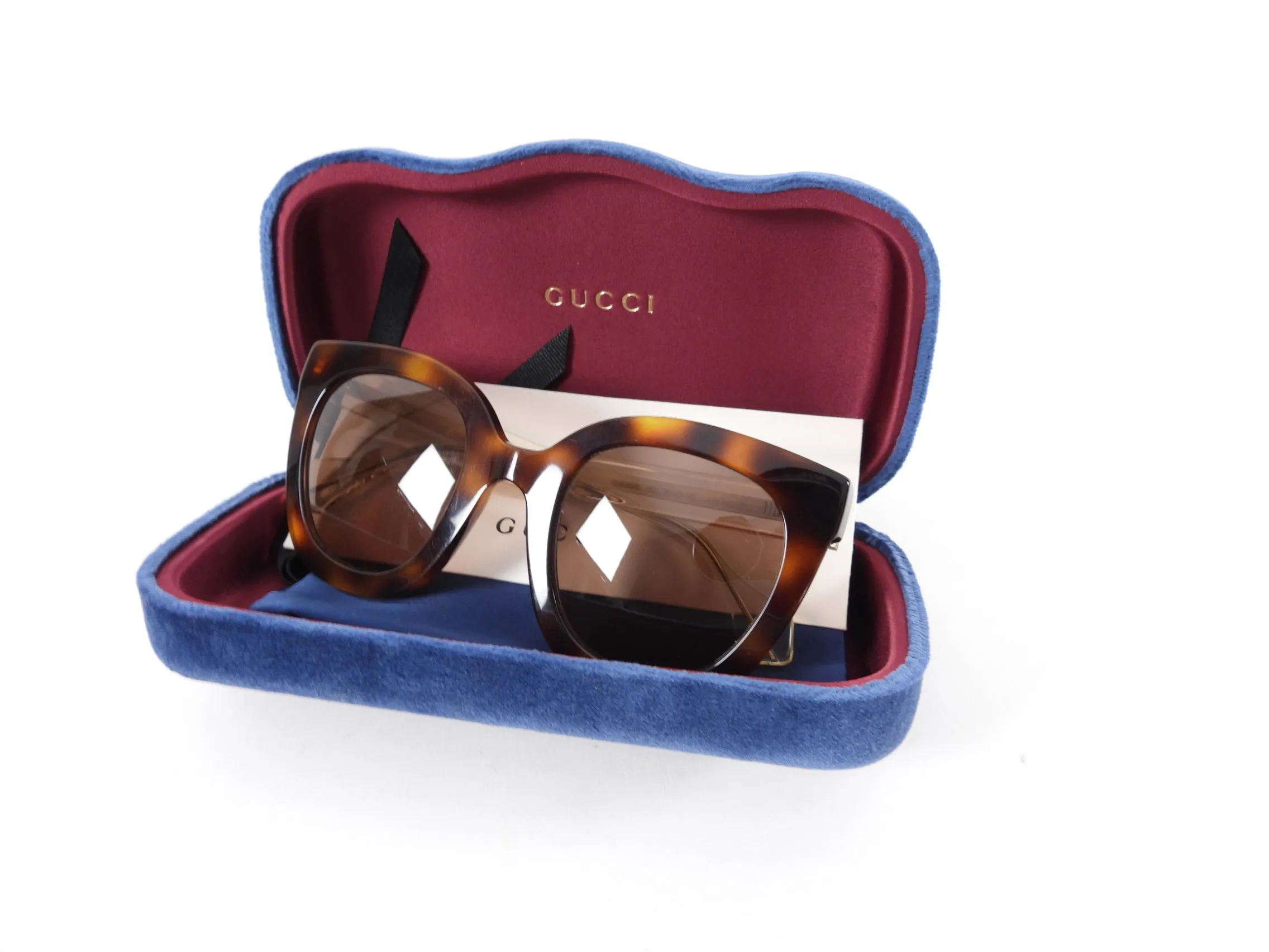 Gucci Brown Acetate Oversized Sunglasses GG0564S