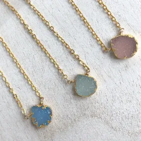 Itty Bitty Druzy Necklace