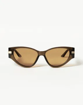 Le Specs Scorpius Ridge Cat-Eye Sunglasses | Olive