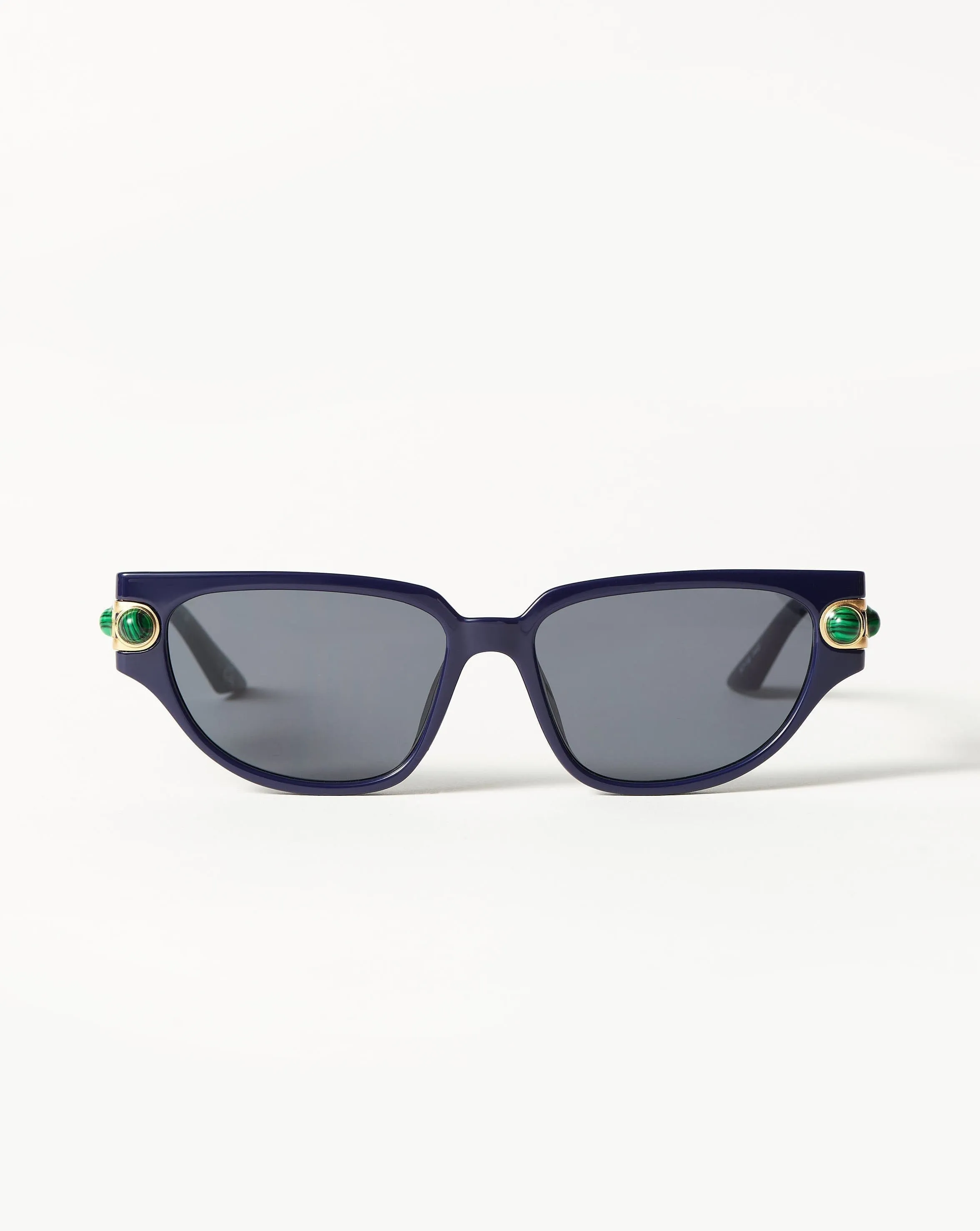 Le Specs Serpens Link Cat-Eye Sunglasses | Navy/Malachite