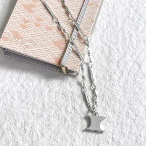 Letter Necklace (I) - Silver