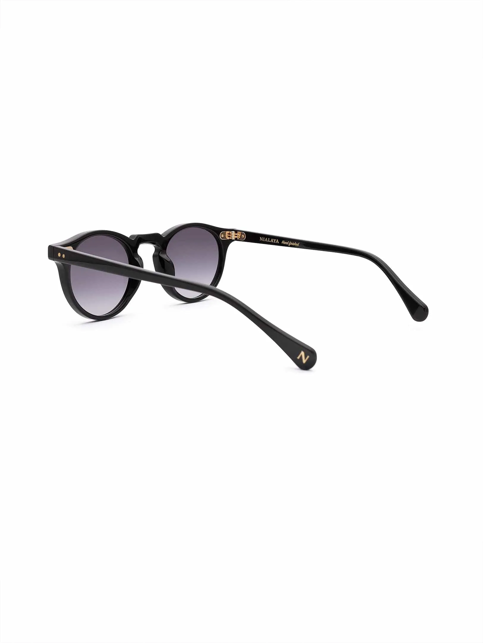 Malibu Sunglasses - Grey Gradient on Black