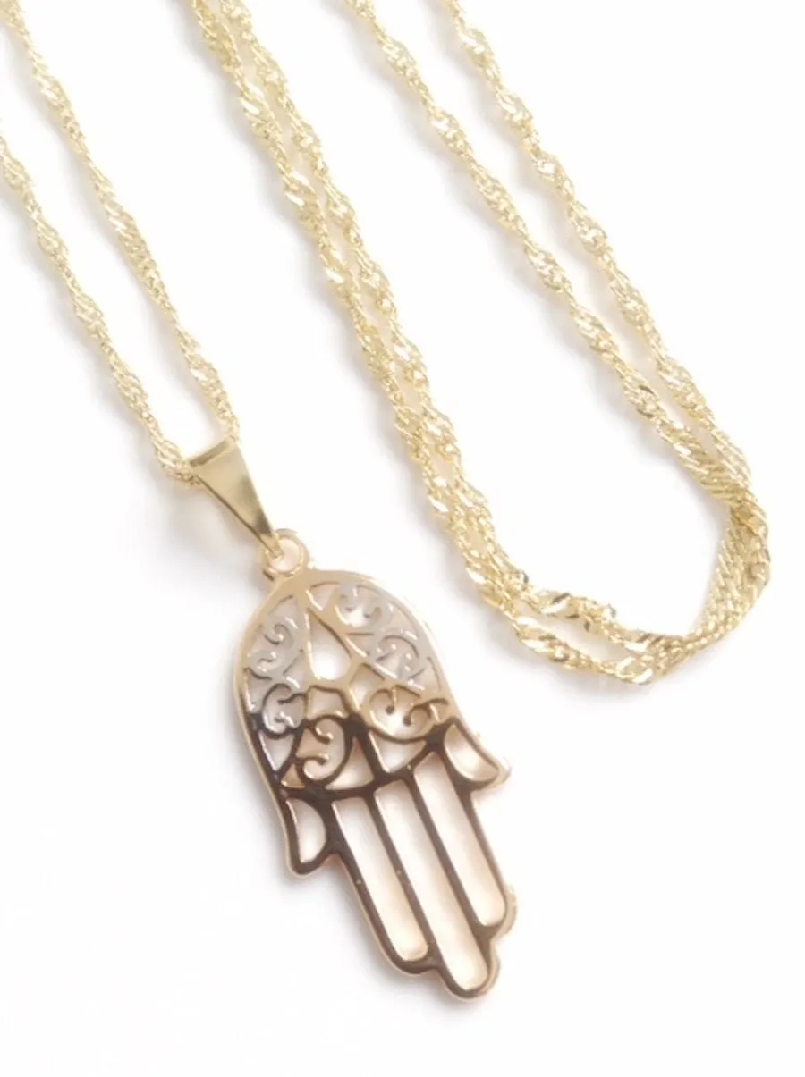 Mano de Fatima Necklace Hand of God Hamsa Jewelry Jewish gifts