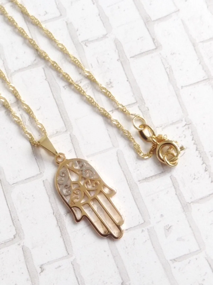 Mano de Fatima Necklace Hand of God Hamsa Jewelry Jewish gifts