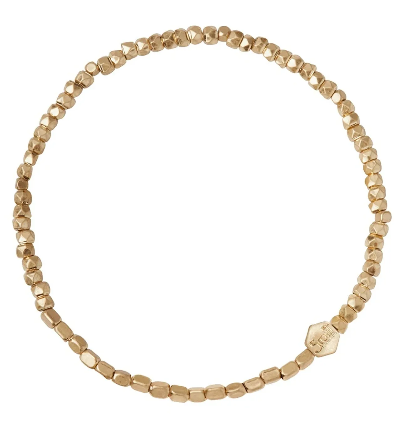 Mini Metal Stacking Bracelet - Gold