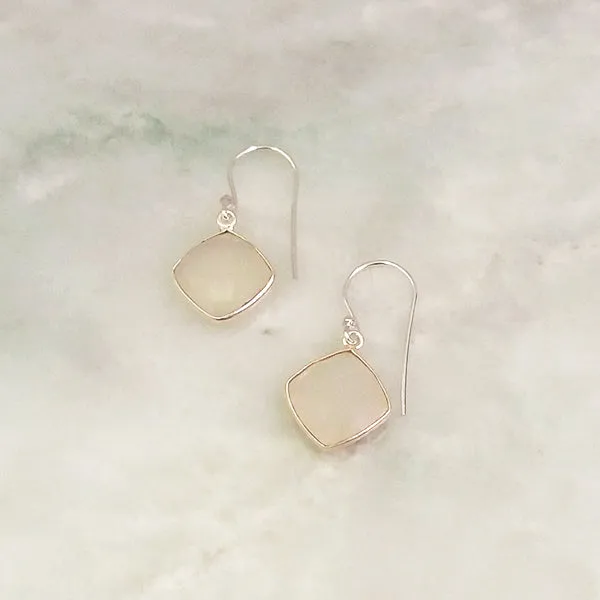 Moonstone Single Drop Hook Earrings