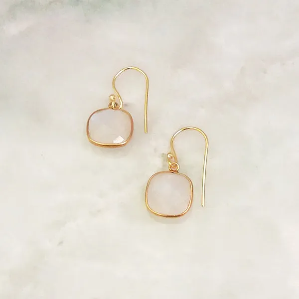 Moonstone Single Drop Hook Earrings