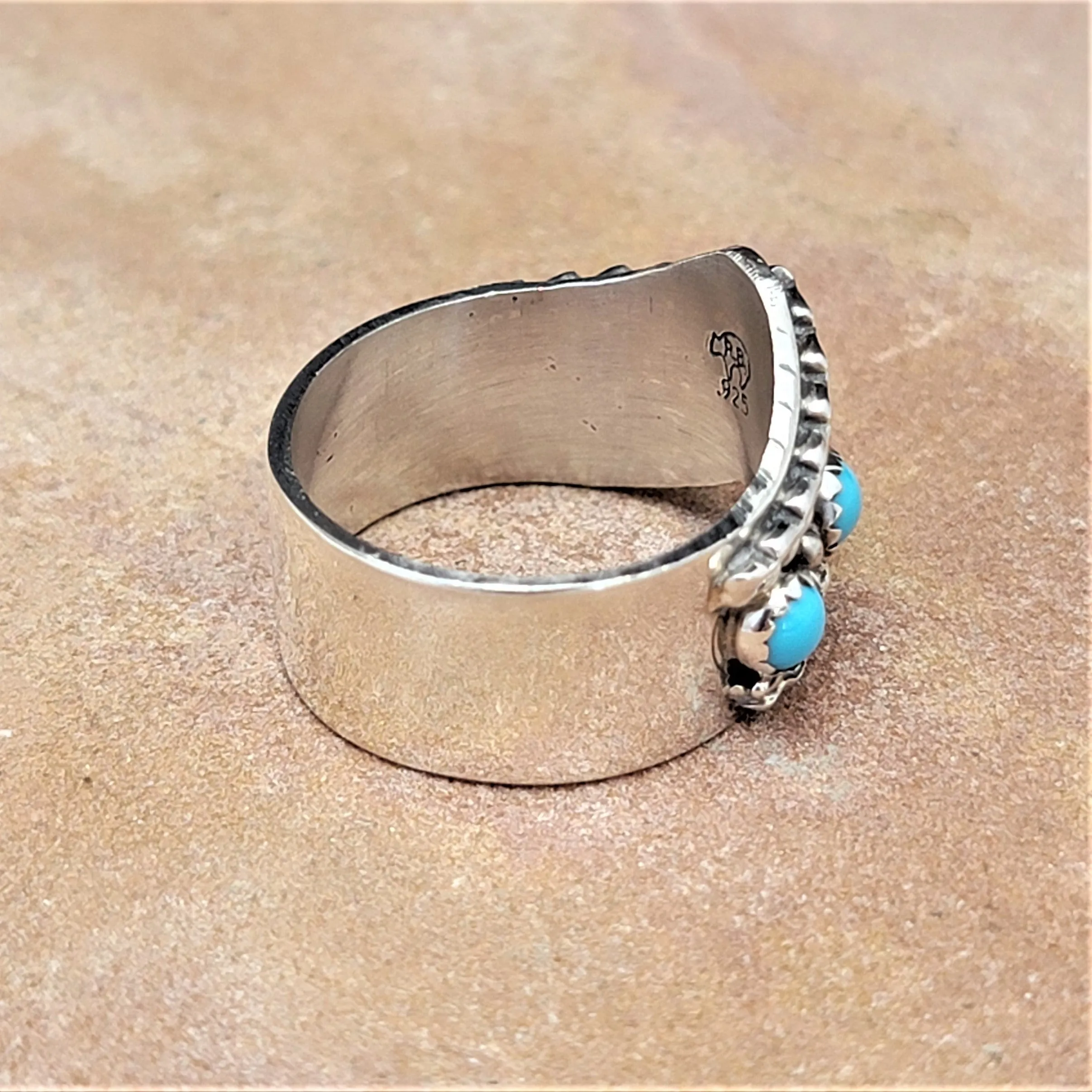 Five-Stone Navajo Turquoise Band Ring