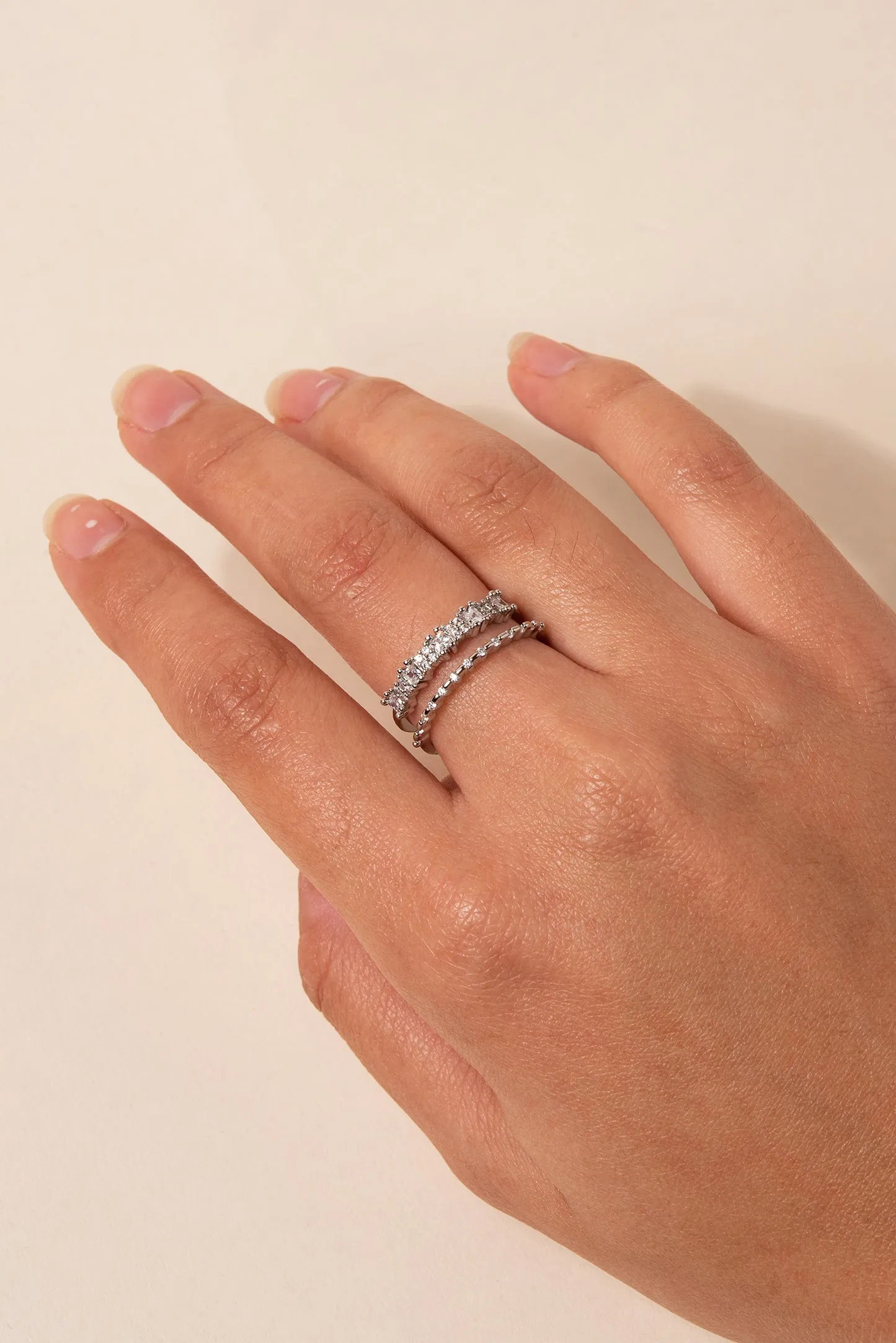 Nova Double Layer Cuff Ring