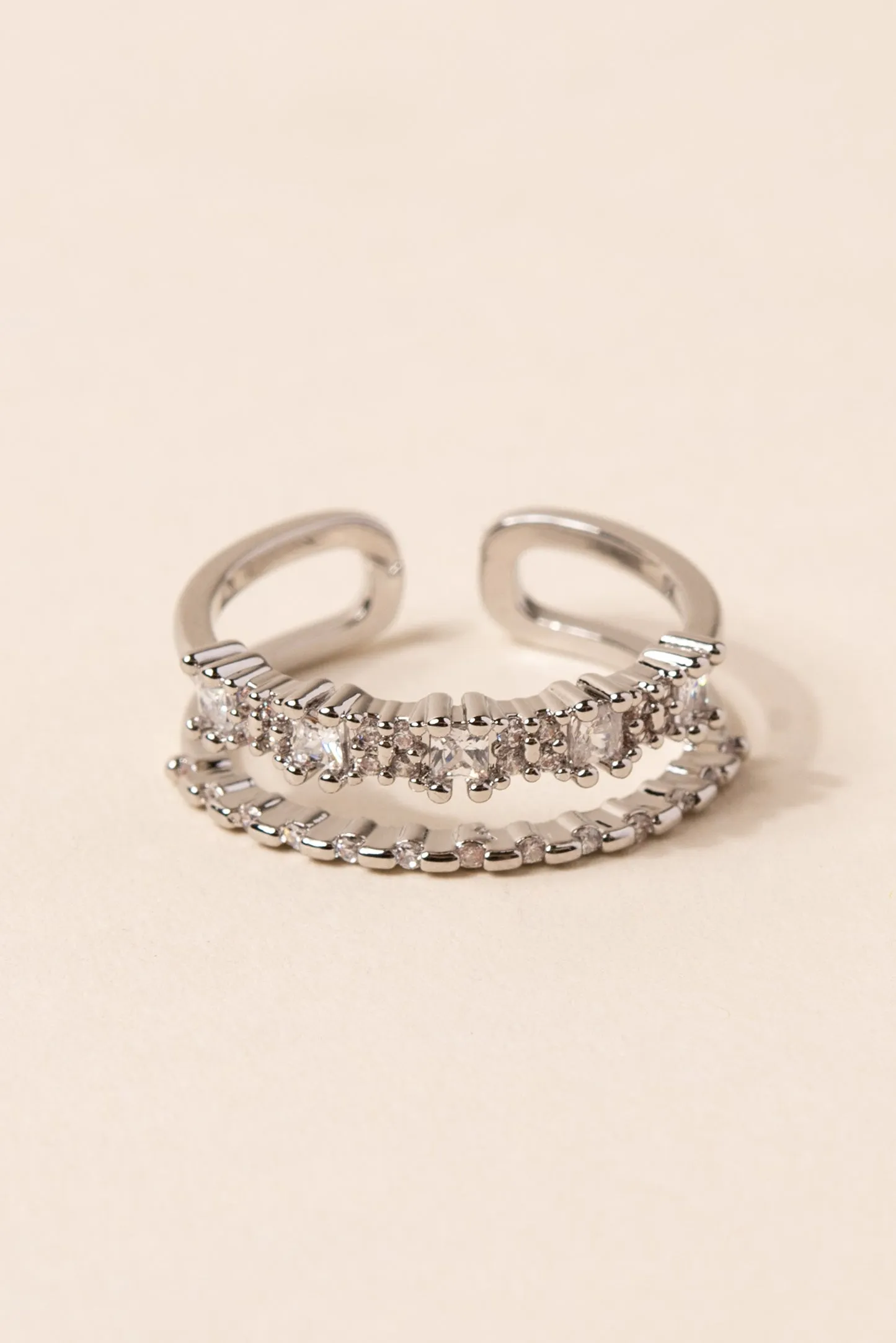 Nova Double Layer Cuff Ring